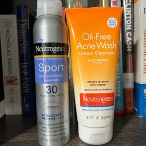Neutrogena Sport Sunscreen and Acne Wash Set